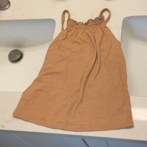 Girls tan tank top